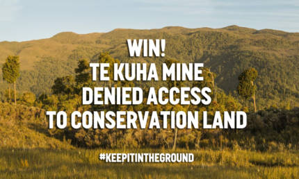 Win! Te Kuha Mine Denied Access to Conservation Land