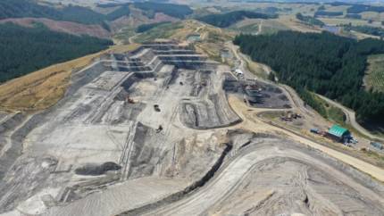 Aerial photograph of Canterbury Coal Mine