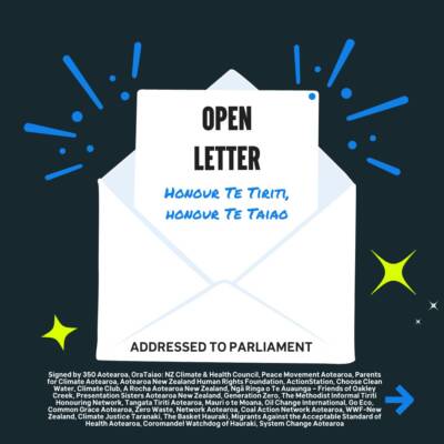 Open Letter to Govt (Image of open envelope which the above caption)