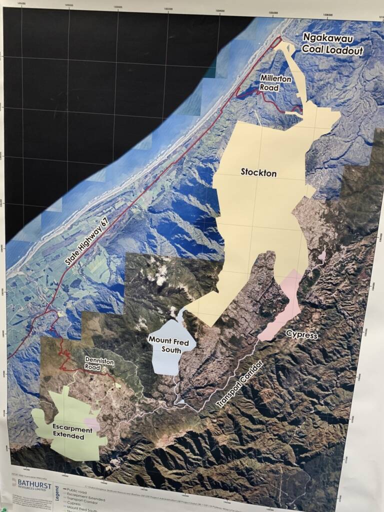 Photo of the proposed mines showing the huge area that would be the escarpment extension